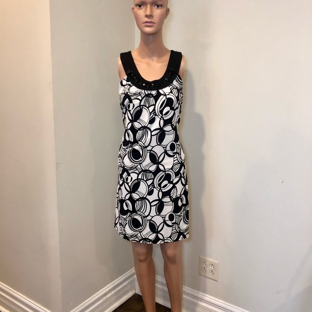 Dress black and white